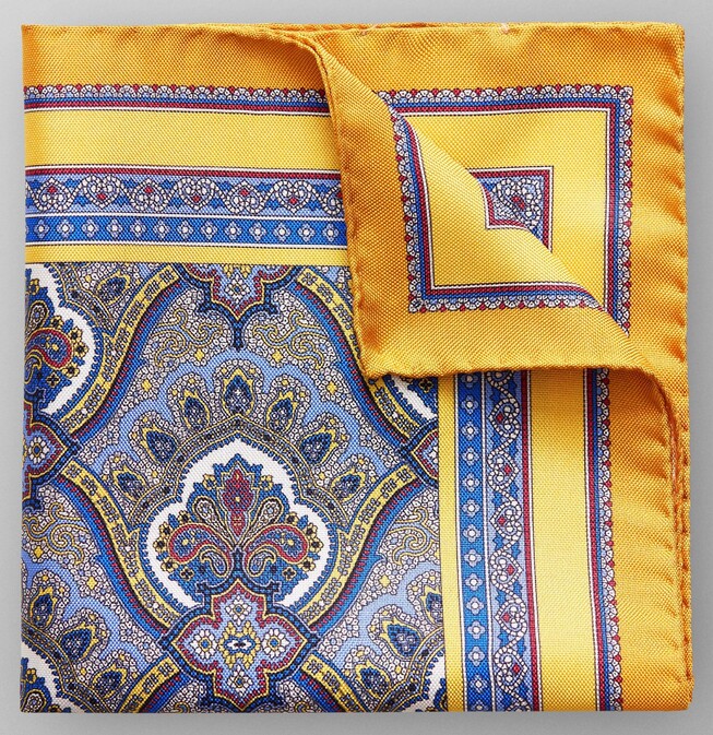 Eton Pochet Licht Oranje Melange