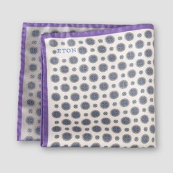 Eton Pochet Pocket Square Purple