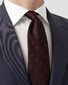 Eton Polka Dot Grenadine Silk Stropdas Donker Rood