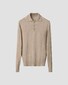 Eton Polo Pullover Luxury Extrafine Merino Trui Beige