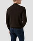 Eton Polo Pullover Luxury Extrafine Merino Trui Donker Bruin