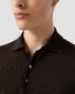 Eton Polo Pullover Luxury Extrafine Merino Trui Donker Bruin