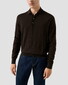 Eton Polo Pullover Luxury Extrafine Merino Trui Donker Bruin