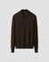 Eton Polo Pullover Luxury Extrafine Merino Trui Donker Bruin