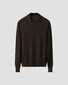 Eton Polo Pullover Luxury Extrafine Merino Trui Donker Bruin