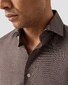 Eton Reda Super 120s Merino Abstract Mini Pattern Overhemd Donker Rood