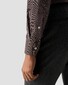 Eton Reda Super 120s Merino Abstract Mini Pattern Overhemd Donker Rood