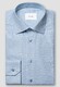 Eton Refined Gingham Check Smooth Cotton Lyocell Overhemd Licht Blauw