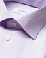 Eton Rich Cotton Signature Twill Uni Cutaway Collar Overhemd Licht Paars