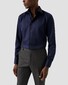 Eton Rich Cotton Signature Twill Uni Cutaway Collar Overhemd Navy