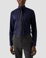 Eton Rich Cotton Signature Twill Uni Cutaway Collar Overhemd Navy