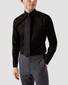 Eton Rich Cotton Signature Twill Uni Cutaway Collar Overhemd Zwart