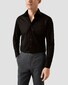 Eton Rich Cotton Signature Twill Uni Cutaway Collar Overhemd Zwart