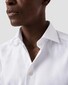 Eton Rich Structure Textured Twill French Cuffs Overhemd Wit