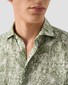 Eton Rich Style Fantasy Pattern Linnen Overhemd Groen