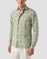 Eton Rich Style Fantasy Pattern Linnen Overhemd Groen