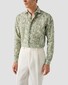 Eton Rich Style Fantasy Pattern Linnen Overhemd Groen