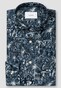 Eton Rich Style Fantasy Pattern Linnen Overhemd Navy