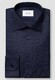 Eton Rich Texture Houndstooth King Twill Overhemd Dark Navy