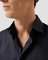 Eton Rich Texture Houndstooth King Twill Overhemd Zwart