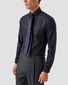 Eton Rich Texture Houndstooth King Twill Overhemd Zwart