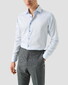 Eton Semi Solid Fine Texture Twill Overhemd Blauw