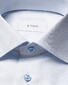 Eton Semi Solid Fine Texture Twill Overhemd Blauw