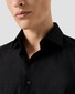 Eton Semi Solid Luxury Supima 120 Piqué Overhemd Zwart