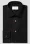 Eton Semi Solid Luxury Supima 120 Piqué Overhemd Zwart