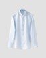 Eton Semi Solid Subtle Texture Cotton Linen Shirt Light Blue