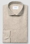 Eton Signature Flanel Micro Check Overhemd Beige