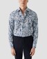 Eton Signature Twill Allover Fantasy Pattern Overhemd Blauw-Wit