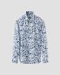 Eton Signature Twill Allover Fantasy Pattern Overhemd Blauw-Wit