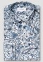 Eton Signature Twill Allover Fantasy Pattern Overhemd Blauw-Wit