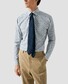 Eton Signature Twill Allover Mini Fantasy Parrot Pattern Overhemd Licht Blauw