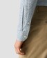 Eton Signature Twill Allover Mini Fantasy Parrot Pattern Overhemd Licht Blauw