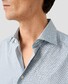 Eton Signature Twill Allover Mini Fantasy Parrot Pattern Overhemd Licht Blauw
