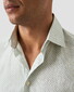 Eton Signature Twill Allover Mini Fantasy Parrot Pattern Overhemd Licht Groen