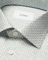 Eton Signature Twill Allover Mini Fantasy Parrot Pattern Overhemd Licht Groen