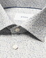 Eton Signature Twill Fine Geometric Pattern Overhemd Licht Blauw