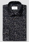 Eton Signature Twill Floral Pattern Overhemd Navy-Bruin