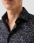 Eton Signature Twill Floral Pattern Overhemd Navy-Bruin