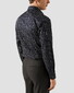 Eton Signature Twill Floral Pattern Overhemd Navy-Bruin