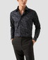 Eton Signature Twill Floral Pattern Overhemd Navy-Bruin