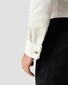 Eton Signature Twill Tuxedo Shirt French Cuffs Hidden Button Placket Overhemd Dark Off White