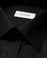 Eton Signature Twill Tuxedo Shirt French Cuffs Hidden Button Placket Overhemd Zwart