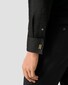 Eton Signature Twill Tuxedo Shirt French Cuffs Hidden Button Placket Overhemd Zwart