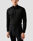 Eton Signature Twill Tuxedo Shirt French Cuffs Hidden Button Placket Overhemd Zwart