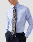 Eton Signature Twill Uni Cutaway Overhemd Licht Blauw