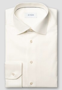 Eton Signature Twill Uni Cutaway Overhemd Off White